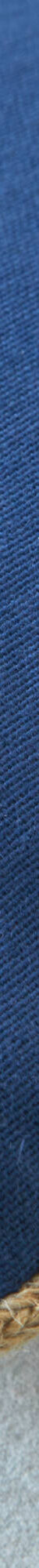 Coussin uni biais en jute  (bleu) Coussin uni biais en jute  (bleu)